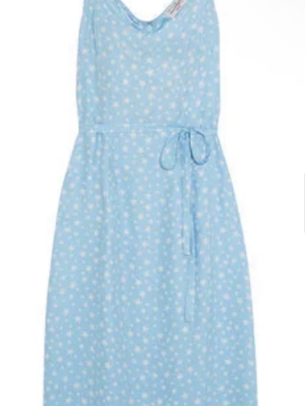 HVN Lily Printed Dress in Sky Blue Size 2 NWT